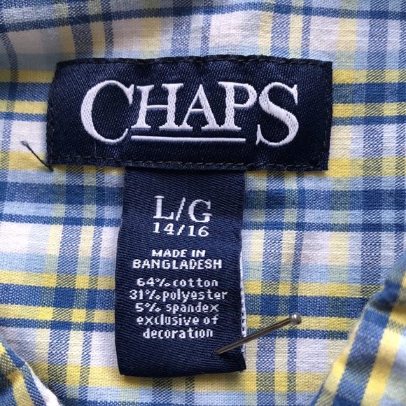 Chaps Boys Button Down Dress Shirt - Picture 4 of 6